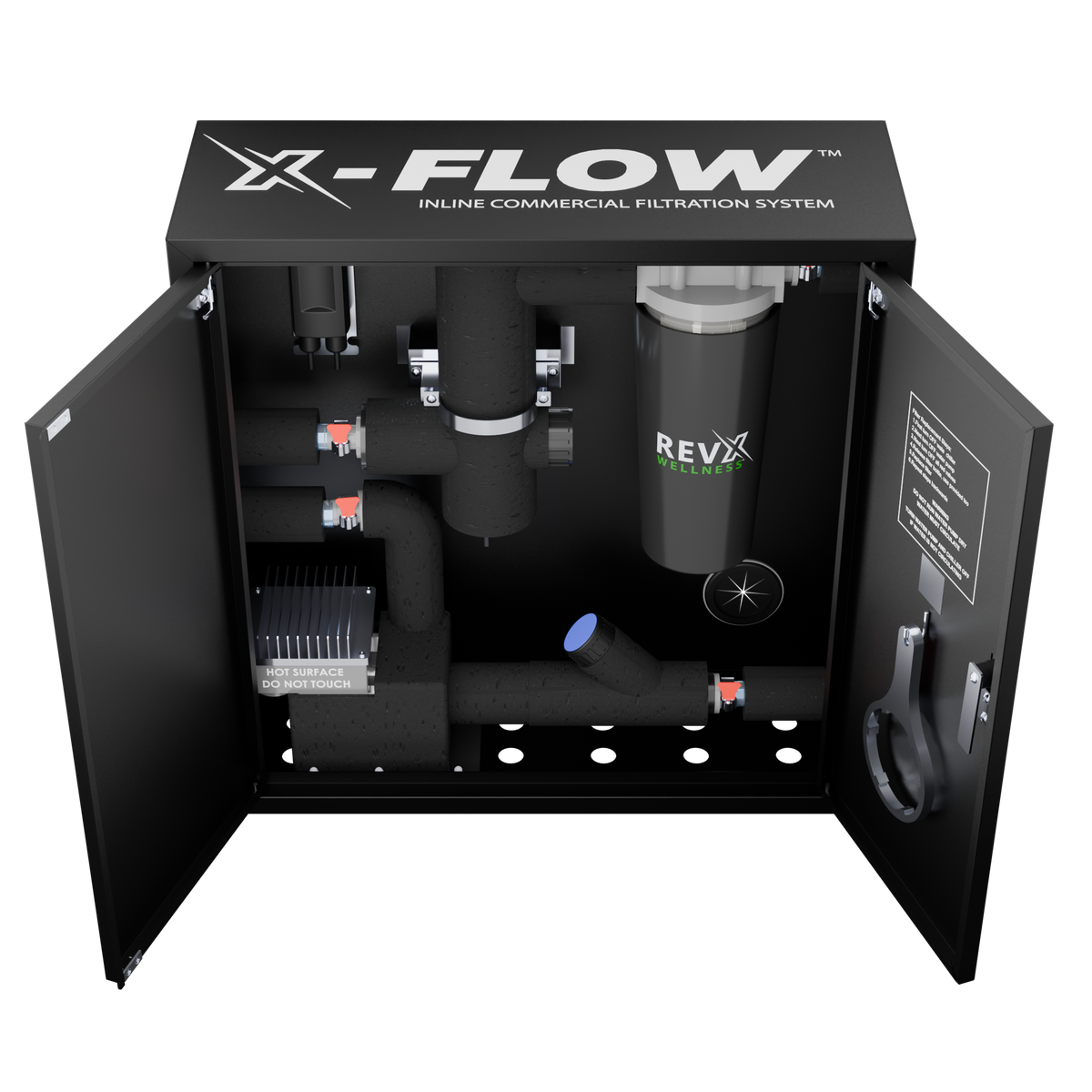 RevX X-FLOW Cold Plunge Filtration System – 200W Pump, 18W UV-C