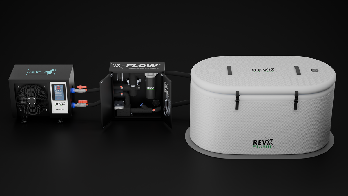 RevX X-FLOW Cold Plunge Filtration System – 200W Pump, 18W UV-C