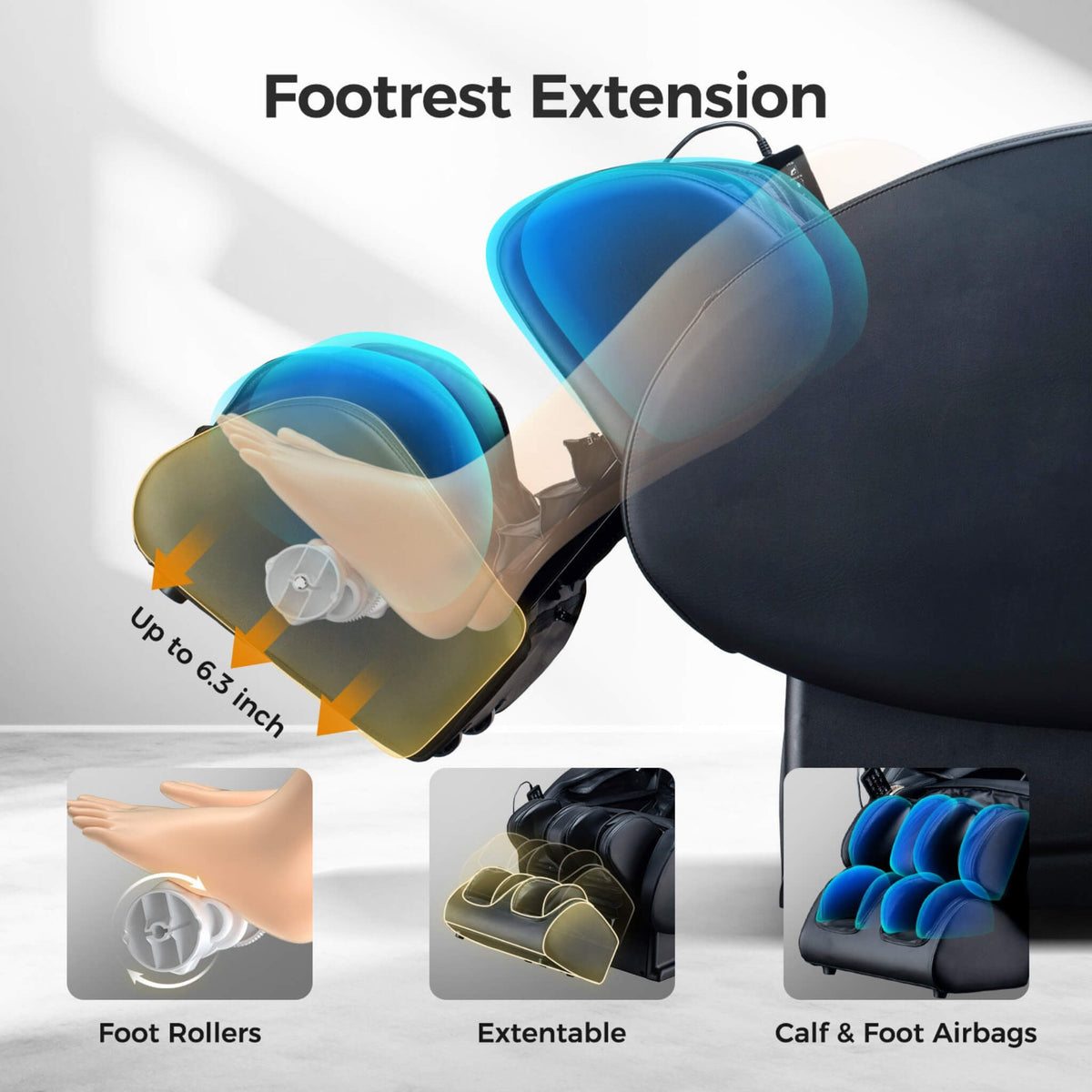 Bosscare 3D Zero-Gravity Massage Chair with Voice & App Control