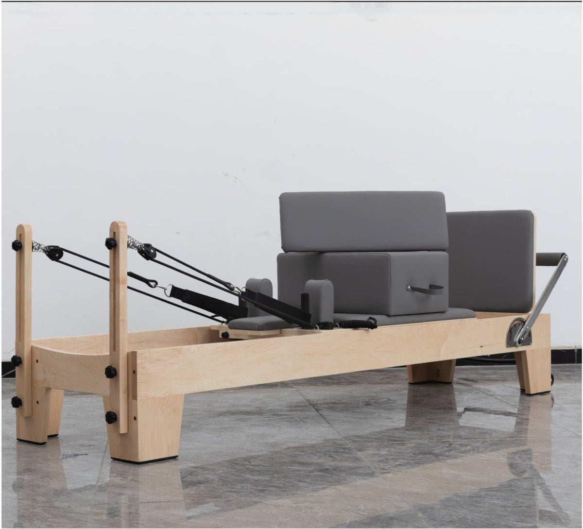 MedEq Classic Professional Solid Wood Pilates Reformer – Studio-Grade