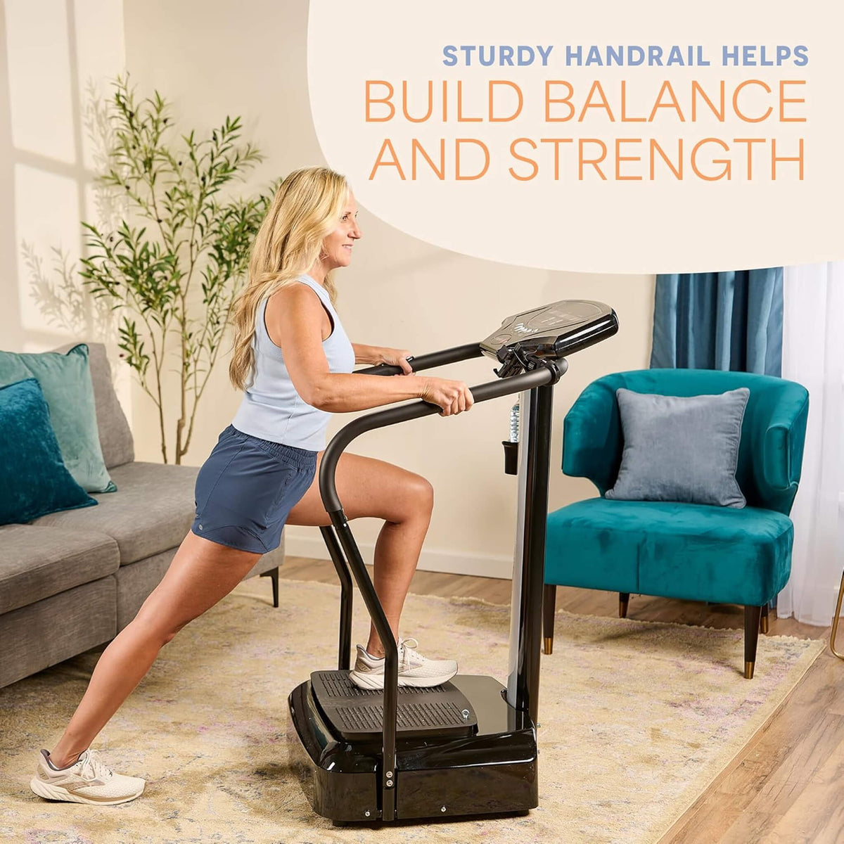 Premium Whole-Body Vibration Plate with Handles & 99 Speed Levels