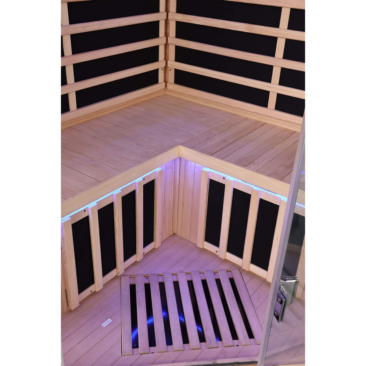 Thermora Ember 2-Person Canadian Hemlock Infrared Sauna with Glass Front