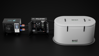 RevX X-FLOW Cold Plunge Filtration System – 200W Pump, 18W UV-C