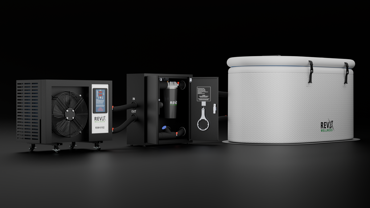 RevX X-FLOW Cold Plunge Filtration System – 200W Pump, 18W UV-C