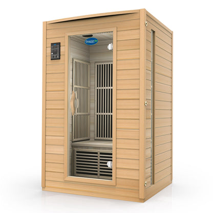 Durasage 2-Person Carbon Infrared Sauna – Canadian Hemlock, 1700W