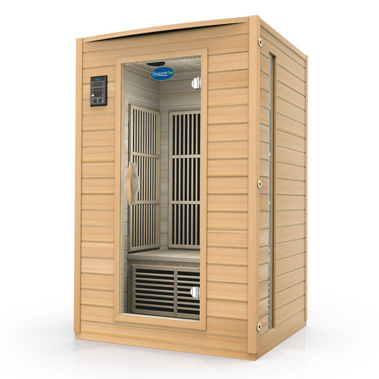 Durasage 2-Person Carbon Infrared Sauna – Canadian Hemlock, 1700W