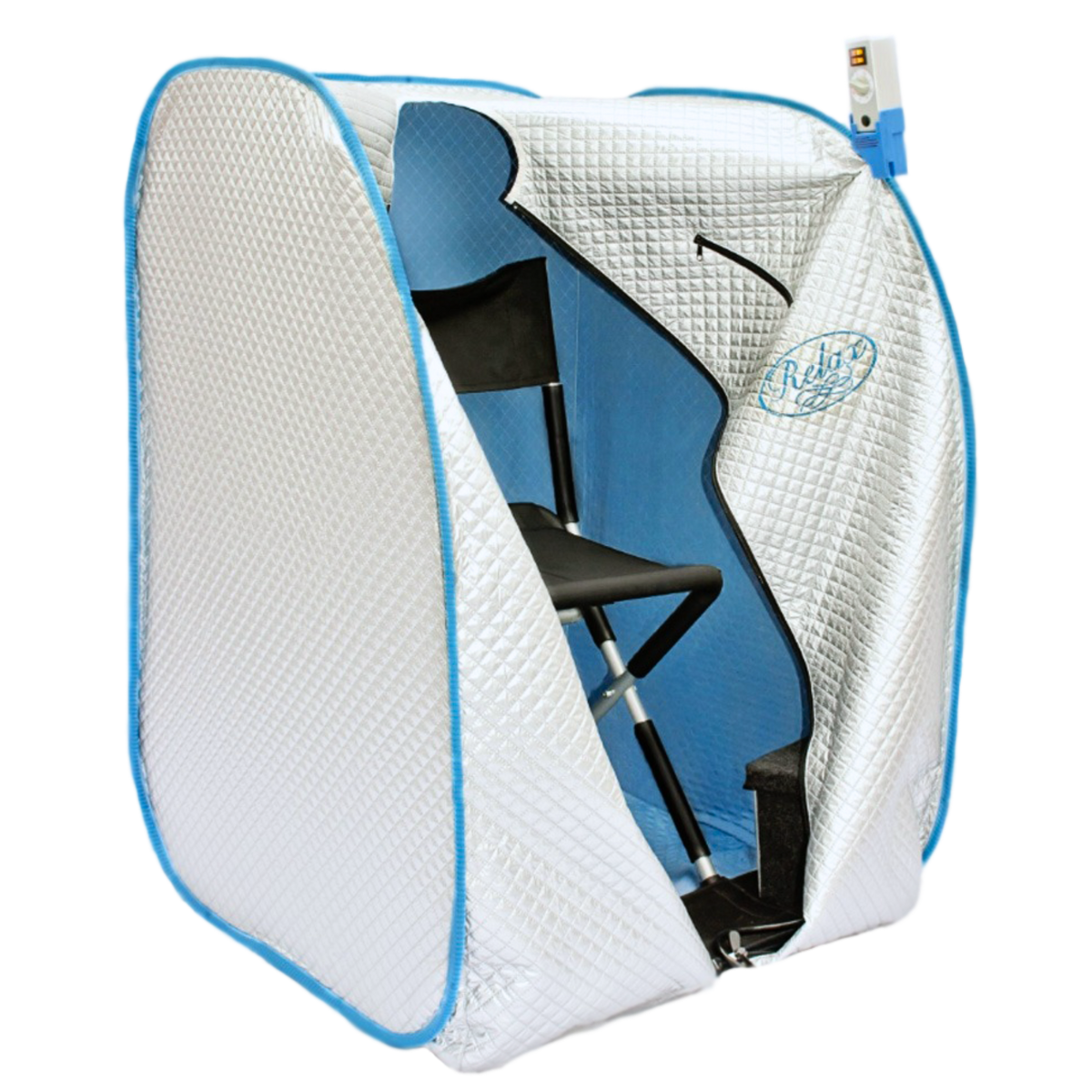 Relax Silver Elite Portable Far Infrared Sauna – 1400W, 7–14 Micron