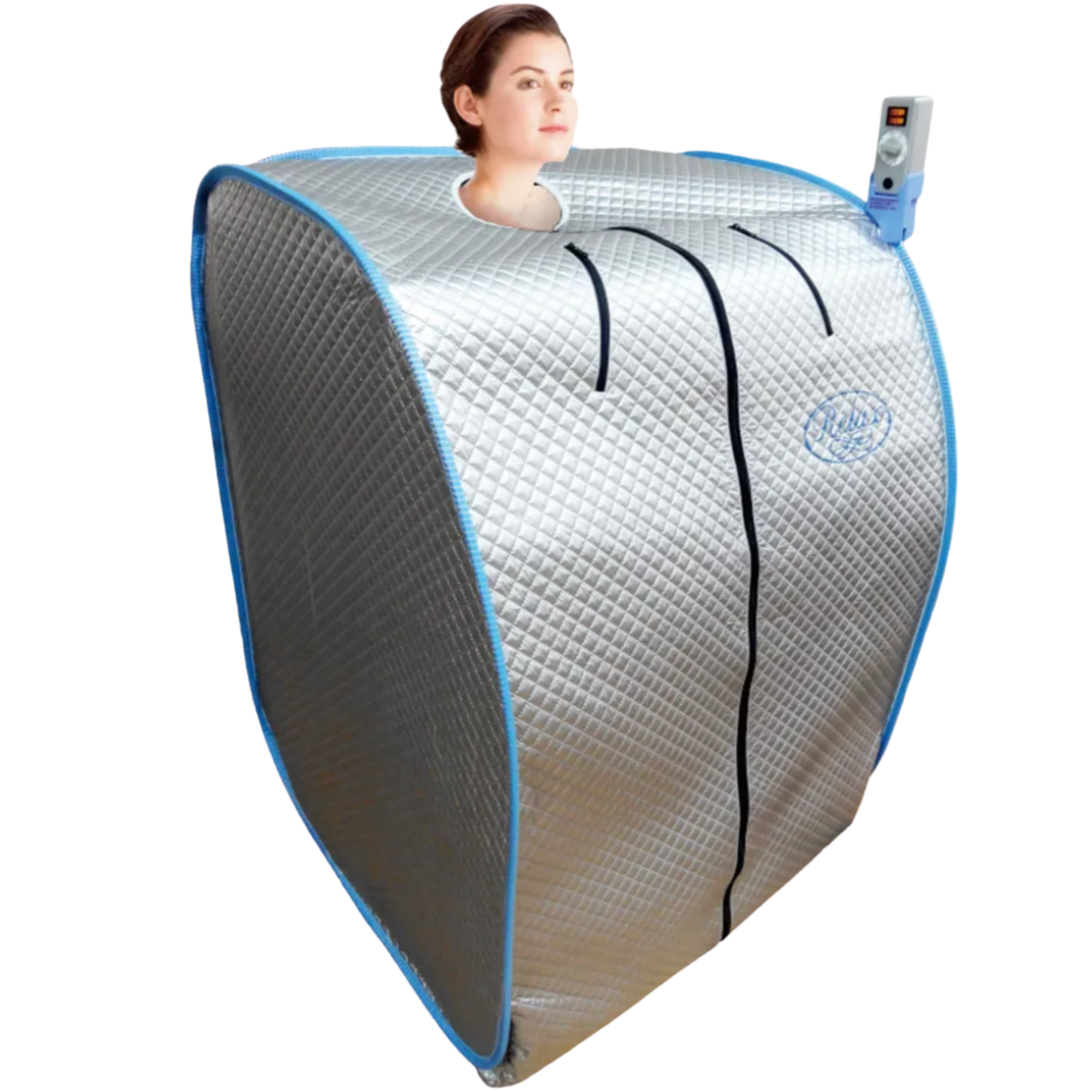 Relax Silver Elite Portable Far Infrared Sauna – 1400W, 7–14 Micron