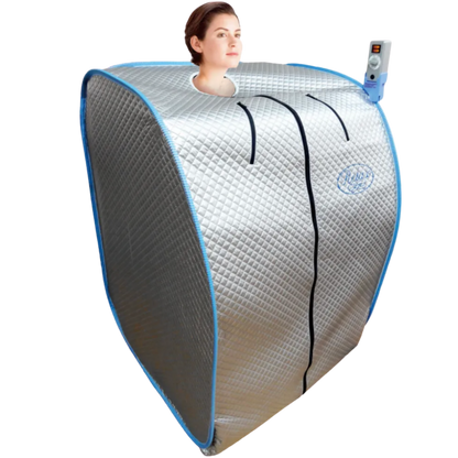 Relax Silver Elite Portable Far Infrared Sauna – 1400W, 7–14 Micron