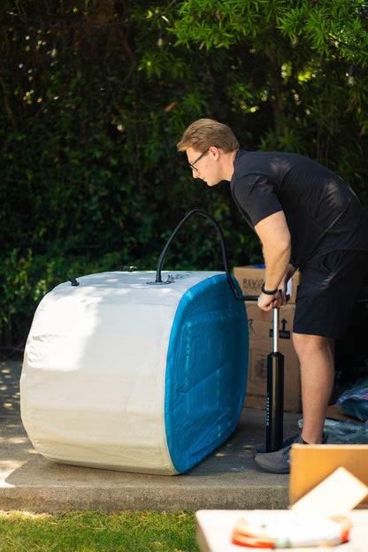 RevX Inflatable Tub Classic Cold Plunge – Portable Drop-Stitch Ice Bath