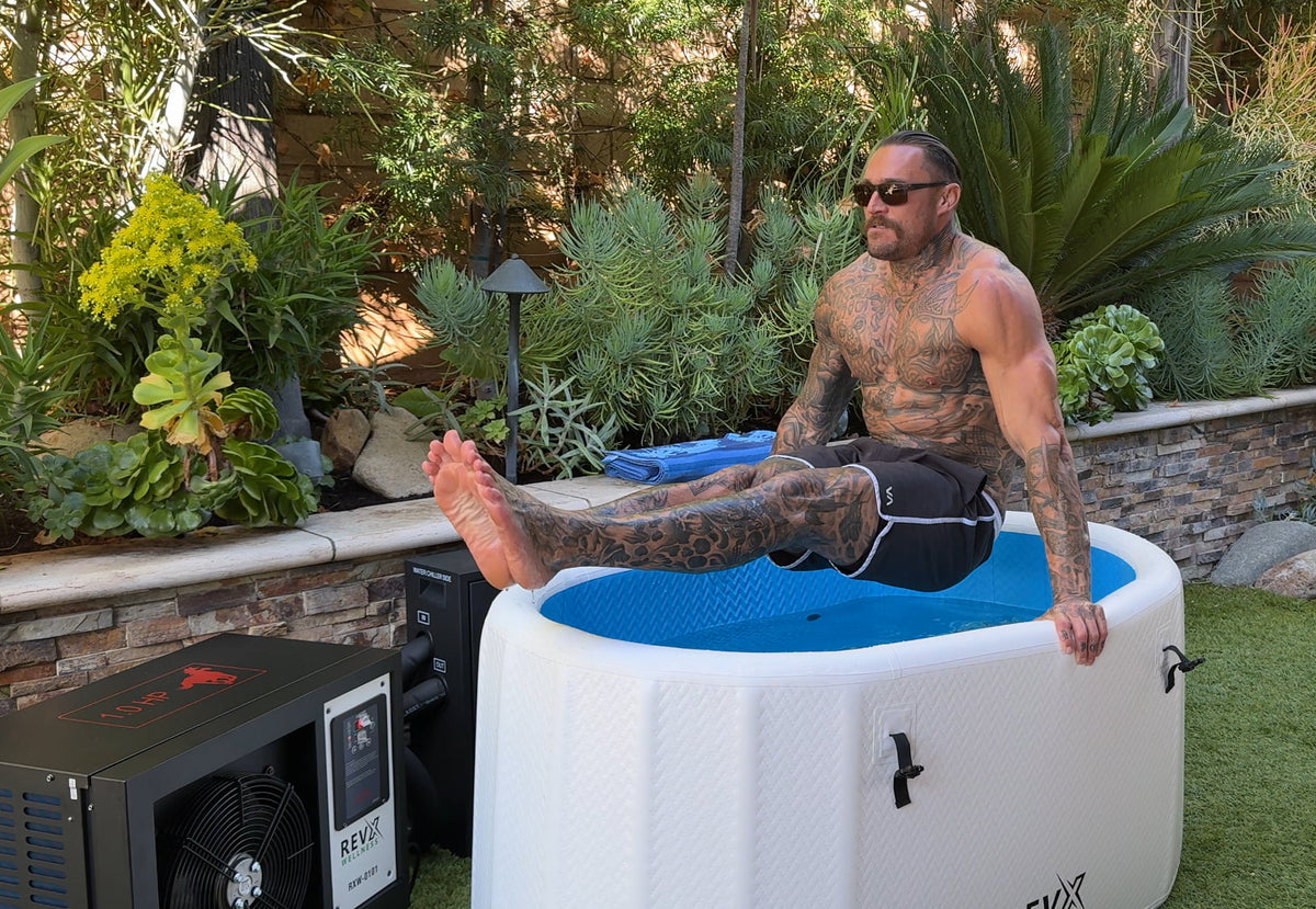 RevX Inflatable Tub Classic Cold Plunge – Portable Drop-Stitch Ice Bath