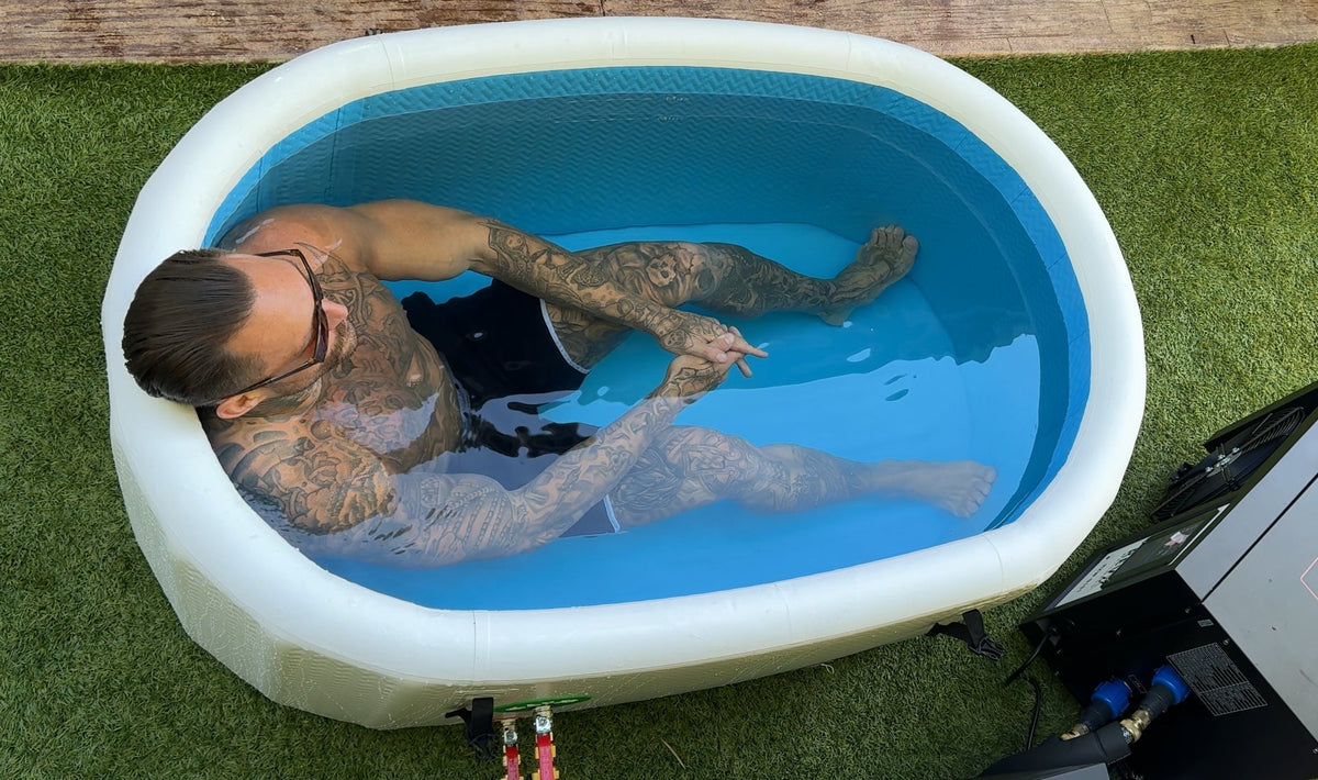 RevX Inflatable Tub Classic Cold Plunge – Portable Drop-Stitch Ice Bath