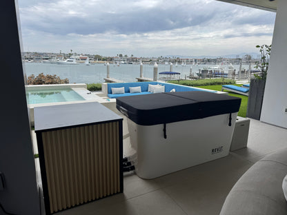 RevX Acrylic X Tub Cold Plunge with LUX 1.5 HP Chiller & Filtration
