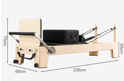 MedEq Classic Professional Solid Wood Pilates Reformer – Studio-Grade