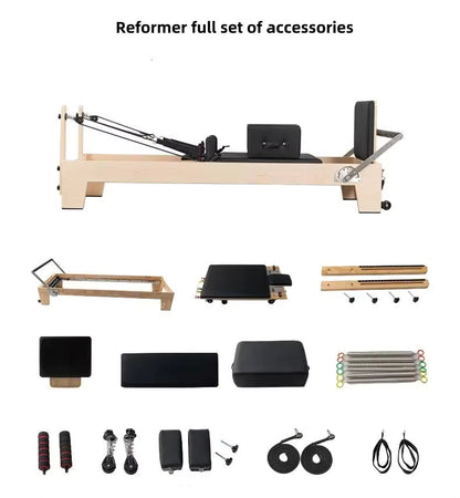 MedEq Classic Professional Solid Wood Pilates Reformer – Studio-Grade