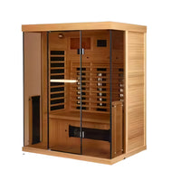 Infrared Sauna Cabin Built for Daily Recovery, Dual Glass Front, Ergonomic Bench, 160cm Premium Spruce