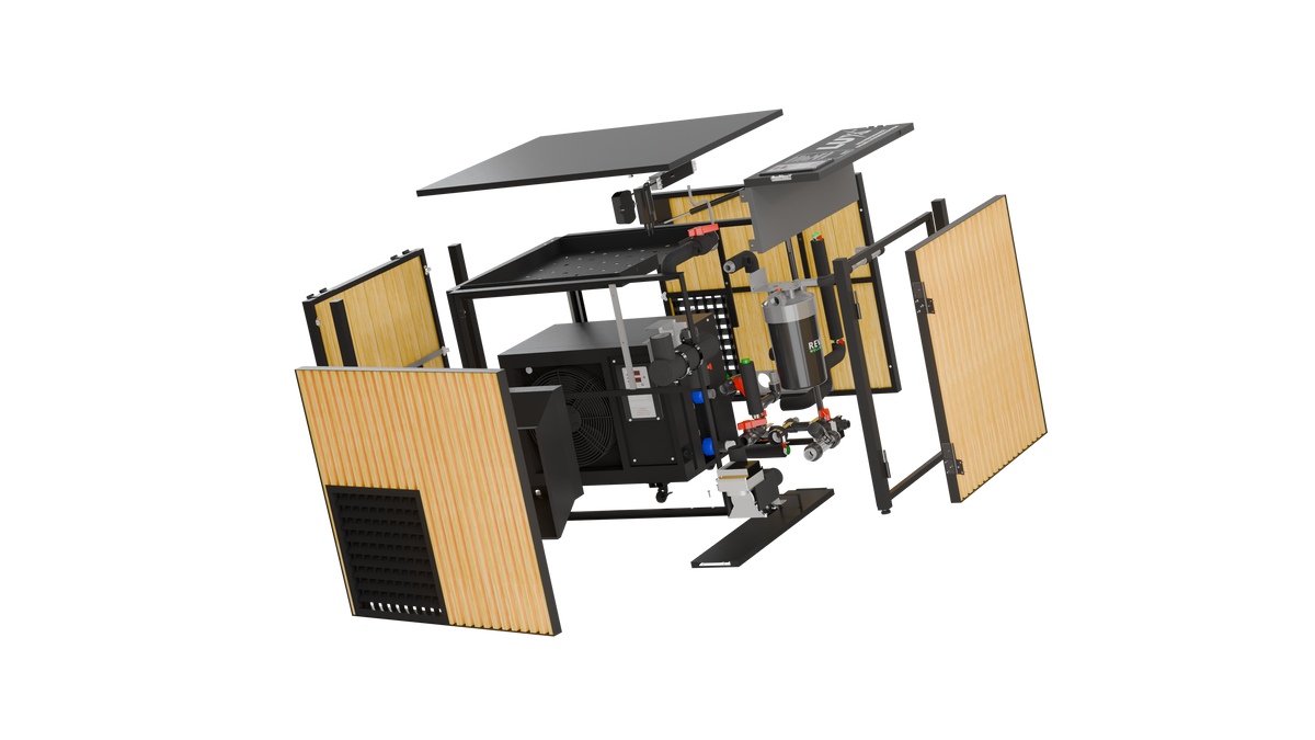 RevX Acrylic X Tub Cold Plunge with LUX 1.5 HP Chiller & Filtration