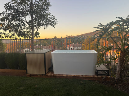 RevX Acrylic X Tub Cold Plunge with LUX 1.5 HP Chiller & Filtration