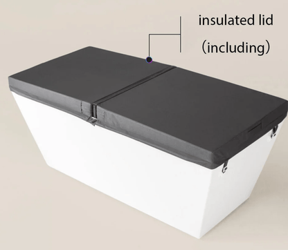 MedEq Acrylic Cold & Hot Plunge with 1 HP Chiller/Heater – 1–2 Person