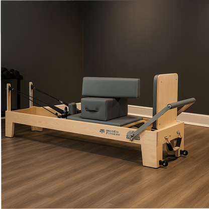 MedEq Classic Professional Solid Wood Pilates Reformer – Studio-Grade