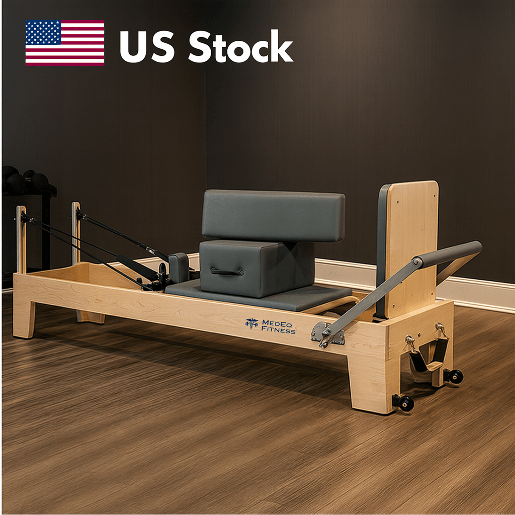 MedEq Classic Professional Solid Wood Pilates Reformer – Studio-Grade