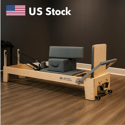 MedEq Classic Professional Solid Wood Pilates Reformer – Studio-Grade