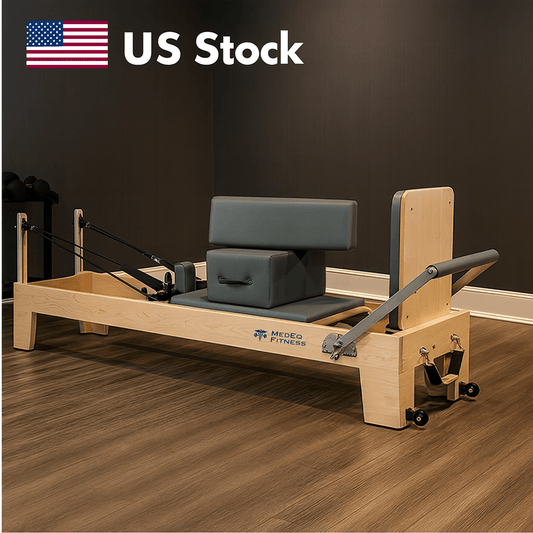 MedEq Classic Professional Solid Wood Pilates Reformer – Studio-Grade