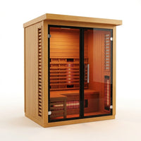NovaTherm DualVista Infrared Sauna Cabin — Studio Shot