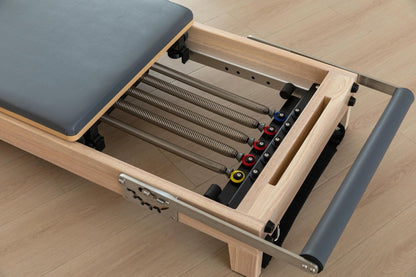 MedEq DCF-01 Folding Solid Oak Pilates Reformer – Professional Studio Reformer