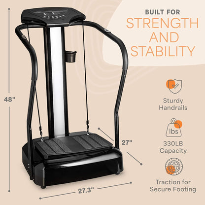 Premium Whole-Body Vibration Plate with Handles & 99 Speed Levels
