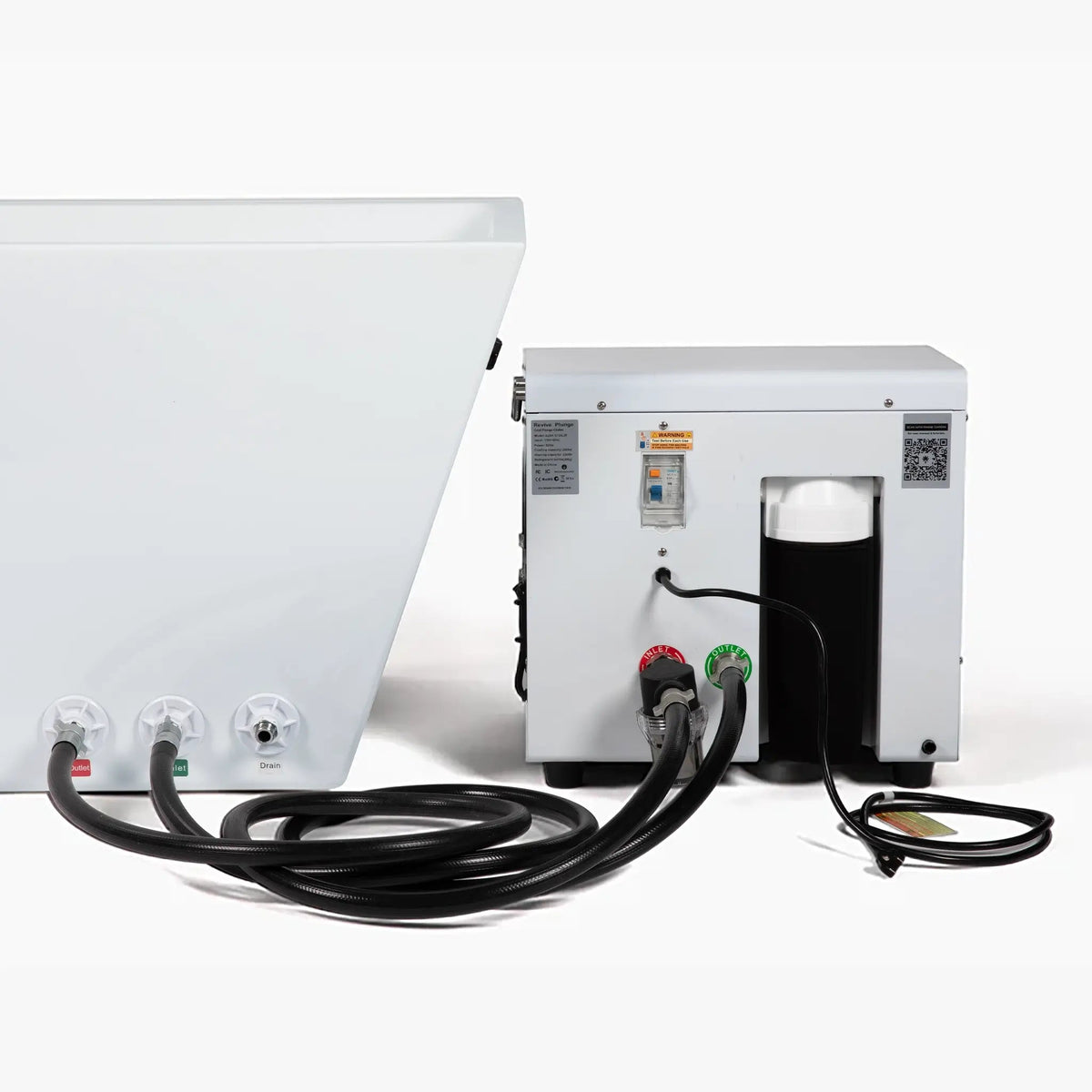 Revive Acrylic Cold Plunge with 1 HP chiller setup