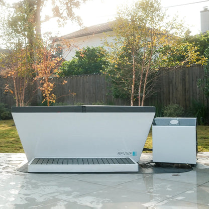 Revive Acrylic Plunge and chiller installed outdoors